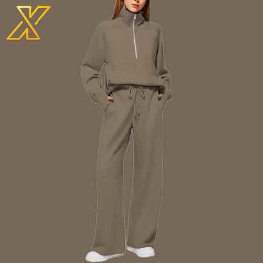Half-Zip Tracksuit Set