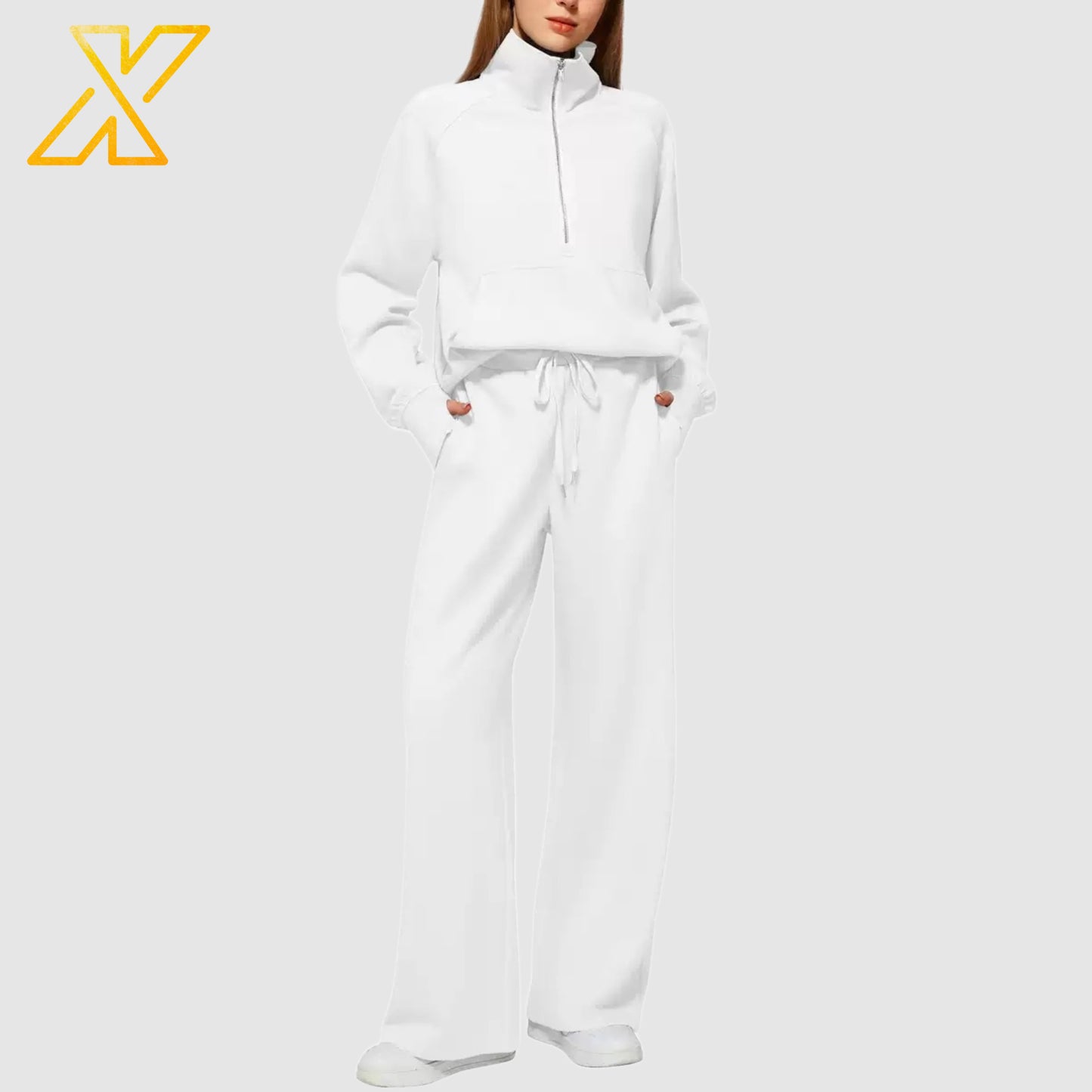 Half-Zip Tracksuit Set