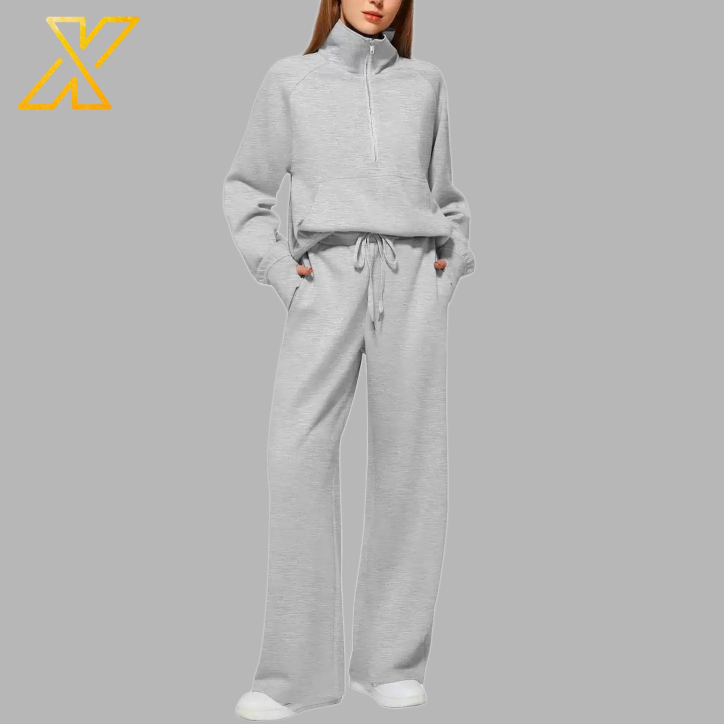 Half-Zip Tracksuit Set
