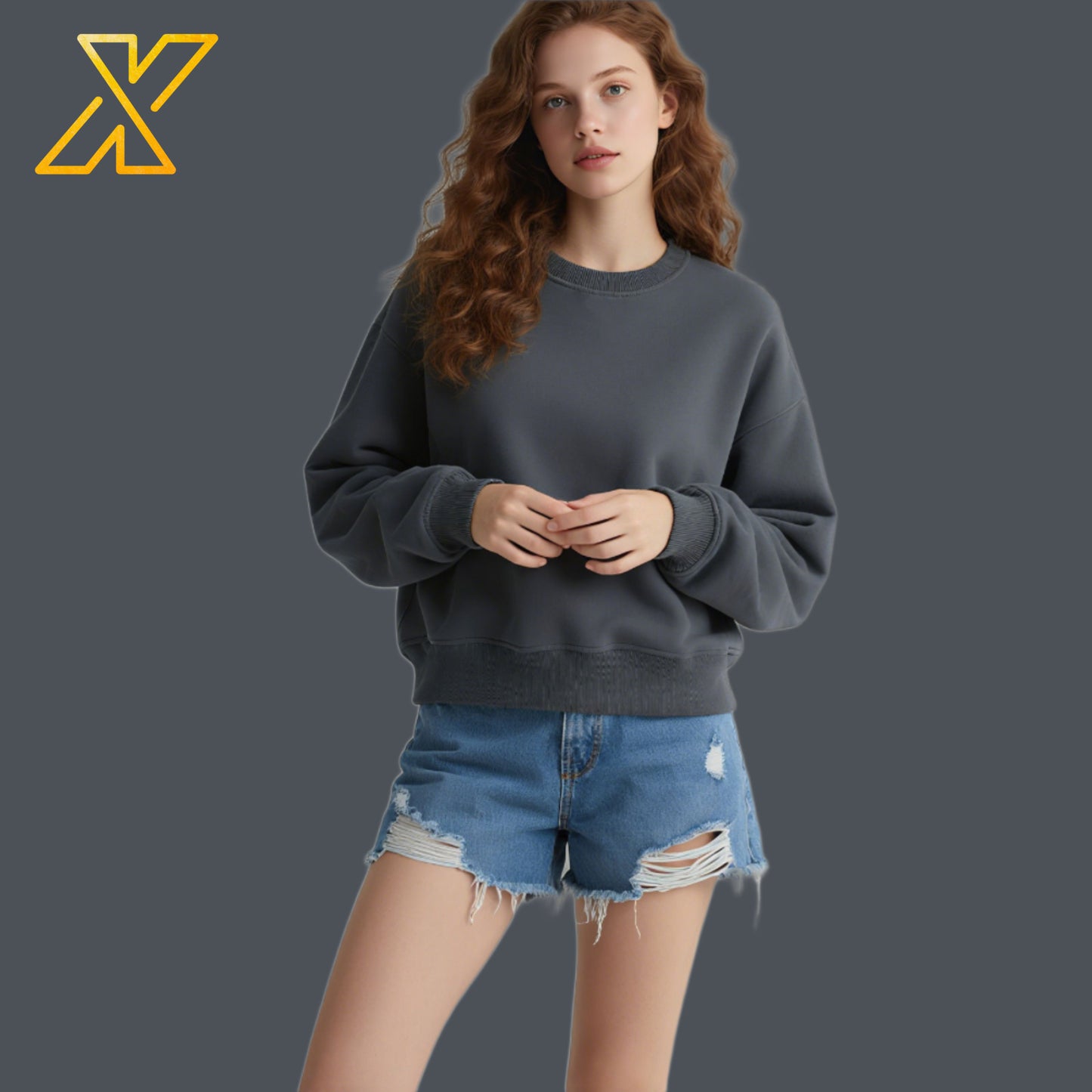 Cropped Sweatshirt-350GSM