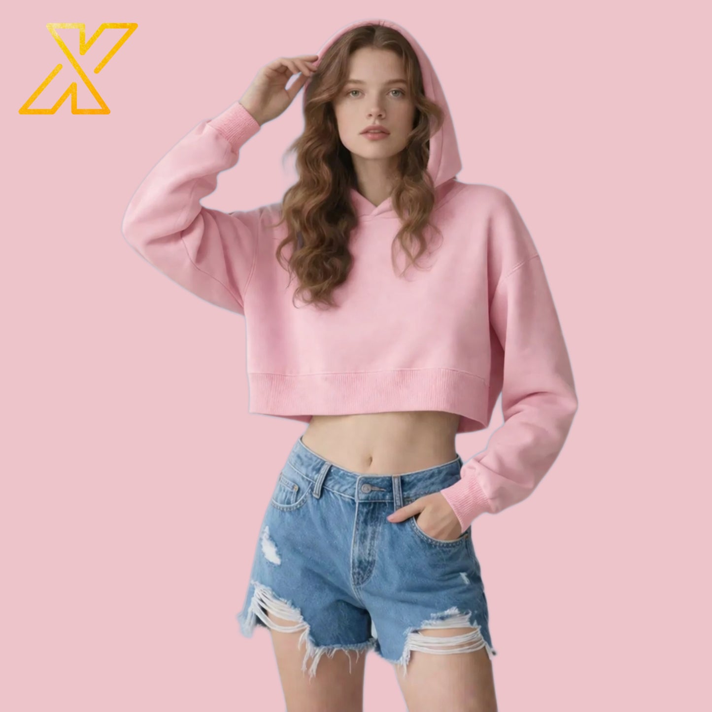 Cropped Hoodie-350GSM